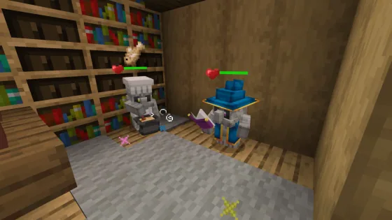 A Cute Golem fishing by the water