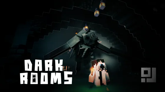 Dark Rooms horror dungeon key art