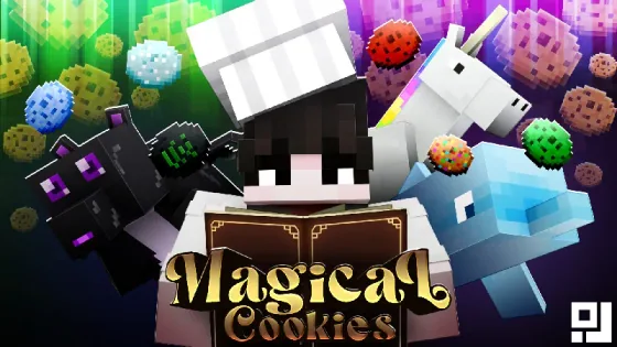 Magical Cookies key art, an inPixel Minecraft magic adventure world