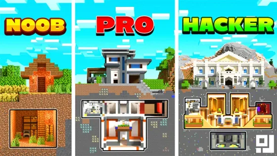 Noob vs Pro vs Hacker Bunkers key art