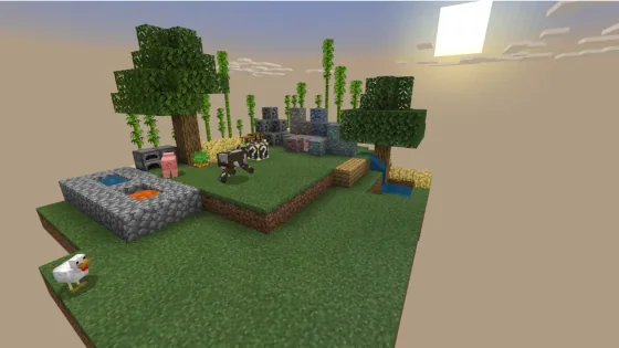 Random loot dropped by the block