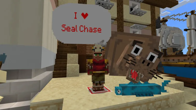 The angry seal closing in on the player