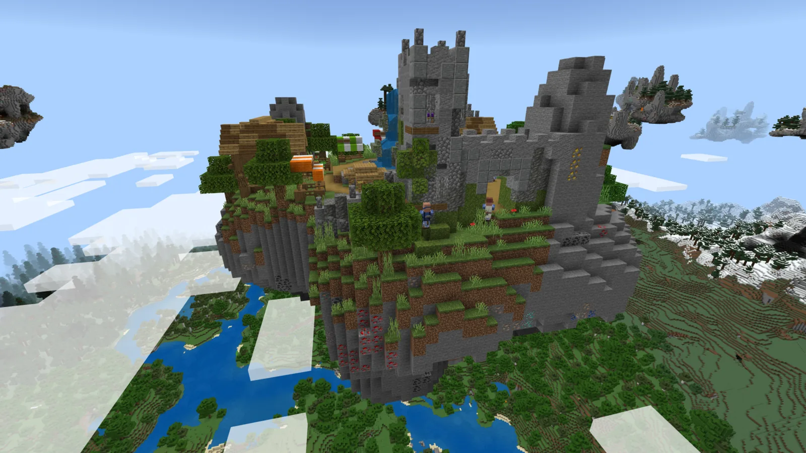 Exploring a themed sky island